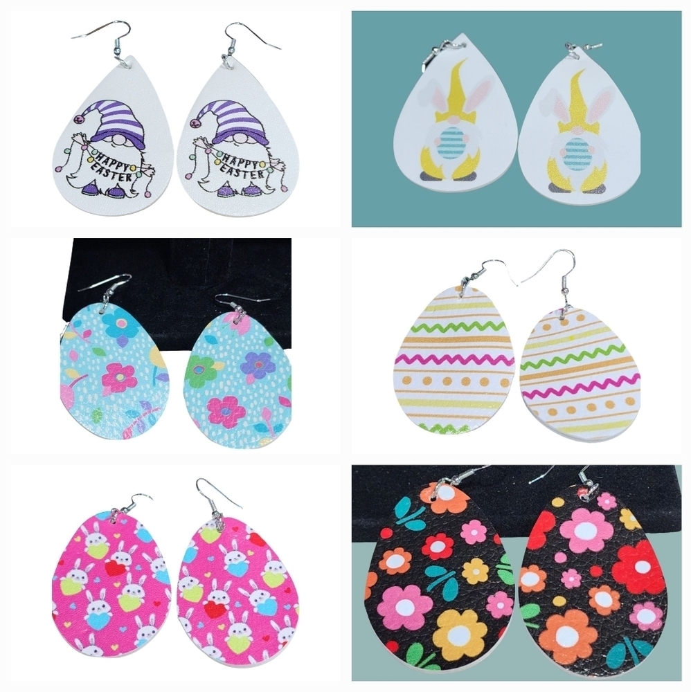 Spring Easter Earring and Bracelet Set - Picture 1 of 9